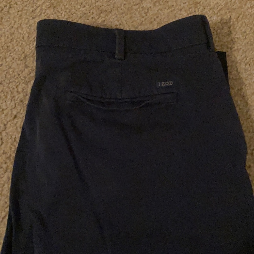 IZOD Advantage Performance, navy blue khakis, 36x32 straight fit